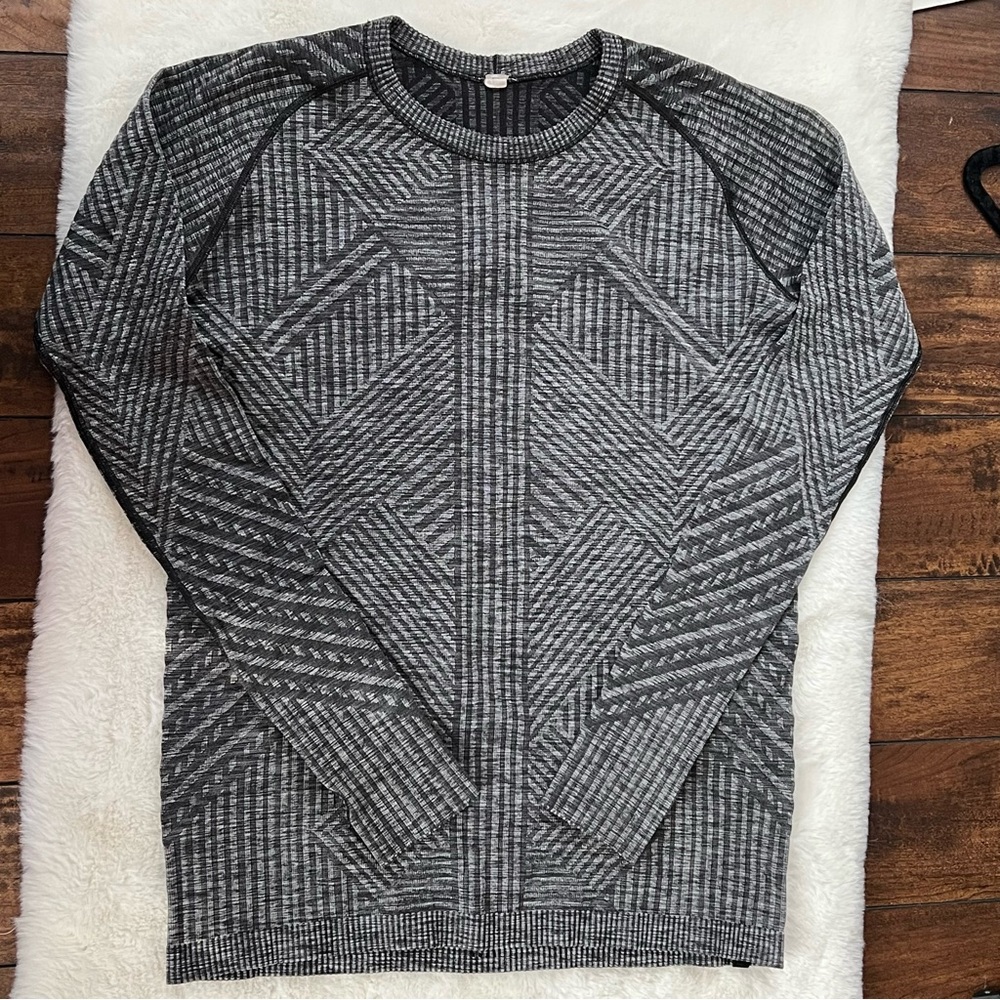 Lululemon Rest Less Pullover Heathered Black Size 10